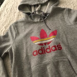 Adidas women’s grey hoodie size Med